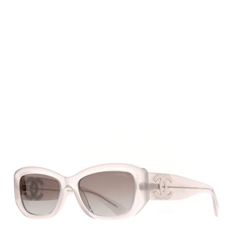 CHANEL Acetate Rectangle Sunglasses 5493.